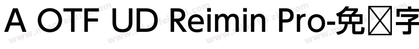 A OTF UD Reimin Pro字体转换